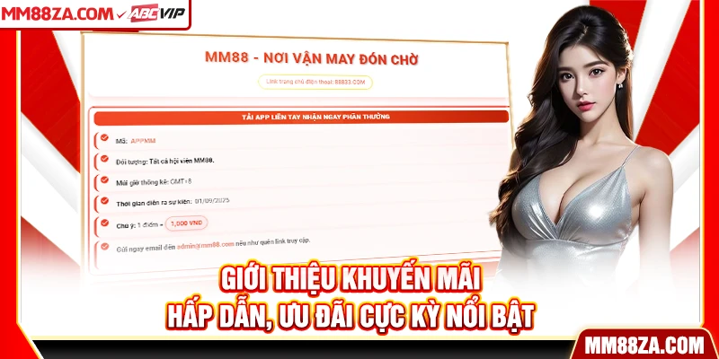 Giới thiệu khuyến mãi hấp dẫn, ưu đãi cực kỳ nổi bật